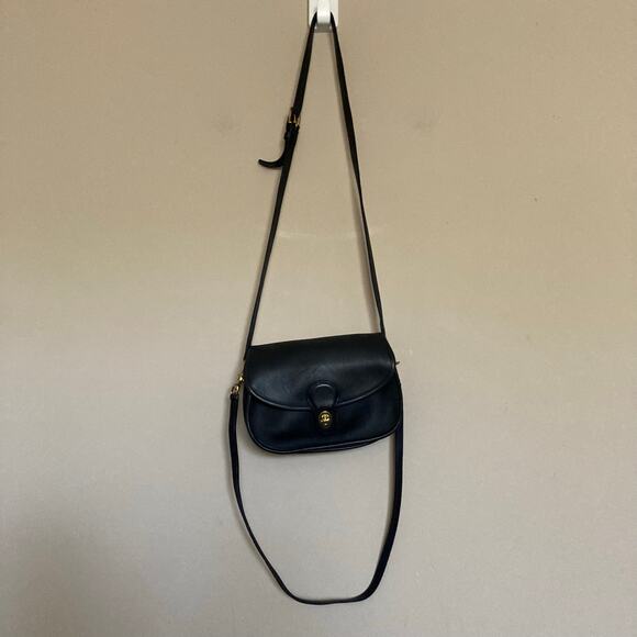 COACH Prairie Bag #9954 Blue Leather Flap Turnlock Vintage 90s Crossbody Bag - Picture 6 of 16